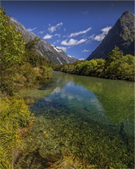 The Milford Track and Clinton River Valley in the South Island of New Zealand The Milford Track and Clinton River Valley in the South Island of New Zealand