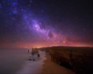 Milky Way over the Twelve Apostles Rock Formation Milky Way over the Twelve Apostles Rock Formation