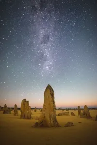 The Pinnacles under Moonlight Print