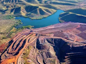 Images Dated 2022: Argyle Diamond Mine Aerial View Print