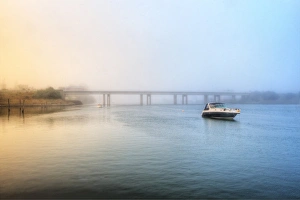 Morning mist of Devonport, Tasmania, Australia Morning mist of Devonport, Tasmania, Australia