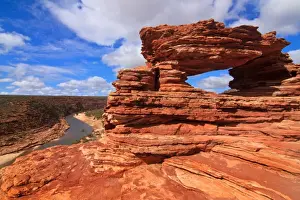 Rock Formations In Australia Prints: Natures Window