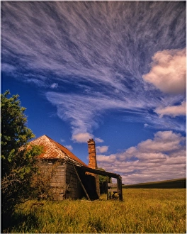 Old abandoned cottage, Flinders Island, part of the Furneaux group, eastern Bass Strait Old abandoned cottage, Flinders Island, part of the Furneaux group, eastern Bass Strait
