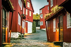 The old parliament building of Faroe Islands in Torshavn The old parliament building of Faroe Islands in Torshavn