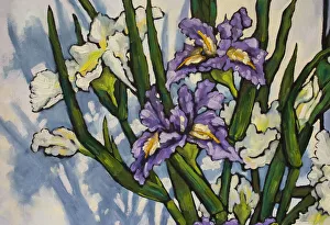 Painted Irises in Oil Paint Painted Irises in Oil Paint
