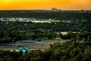 Perth Skyline from the hills with rural foreground Perth Skyline from the hills with rural foreground