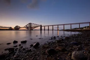 Forth Bridge Prints: Forth Rail Bridge Print at Sunset