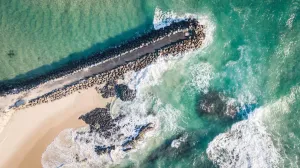 Dreamtime Prints: Aerials over Cudgen Creek Print