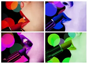 Woman Applying Makeup Prints: PopArt