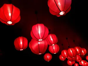 Prints of View of Vietnamese red lanterns Images Dated 2014 October: Vietnamese Red Lanterns Print