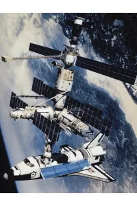 Aerospace Industry Images Prints: Space Shuttle Atlantis docked to the Kristall module