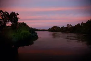 Murray River Sunset Print on Canvas