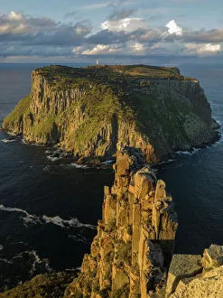 Sunrise over Tasman Island from The Blade on the Three Capes Track, Tasmania Sunrise over Tasman Island from The Blade on the Three Capes Track, Tasmania