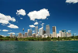 Sydney Cityscape At Sunset Prints: Sydney skyline