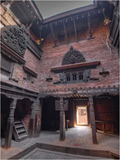 A temple interior, Katmandu, Western Himalayas, Nepal A temple interior, Katmandu, Western Himalayas, Nepal