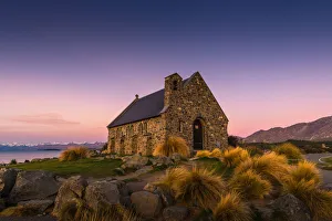 Twilight scene of Church of the Good Shepherd Twilight scene of Church of the Good Shepherd