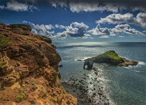 A view to bird rock on Norfolk Island, South Pacific A view to bird rock on Norfolk Island, South Pacific