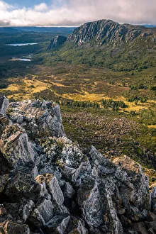 View to Mount Jerusalem from the Temple in Walls of Jerusalem National Park, Tasmania View to Mount Jerusalem from the Temple in Walls of Jerusalem National Park, Tasmania