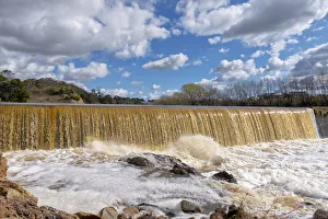 Water Flowing over Marsden Weir, Goulburn, New South Wales Water Flowing over Marsden Weir, Goulburn, New South Wales