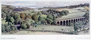 Alnmouth, Northumberland, BR (NER) carriage print, 1948-1965 Alnmouth, Northumberland, BR (NER) carriage print, 1948-1965