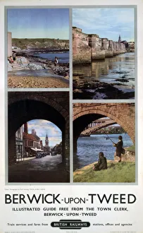 Berwick-upon-Tweed, BR poster, 1948-1965 Berwick-upon-Tweed, BR poster, 1948-1965