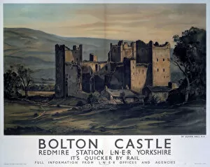 Images Dated 30th June 2003: Bolton Castle, LNER poster, 1923-1947