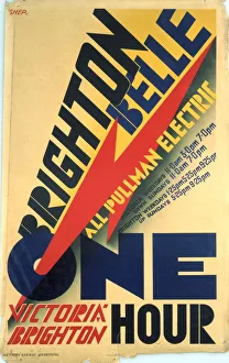 'Brighton Belle', SR poster, 1934 'Brighton Belle', SR poster, 1934