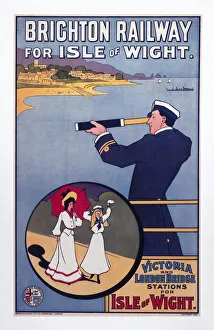 Brighton Railway for the Isle of Wight, LBSCR poster, c 1910 Brighton Railway for the Isle of Wight, LBSCR poster, c 1910