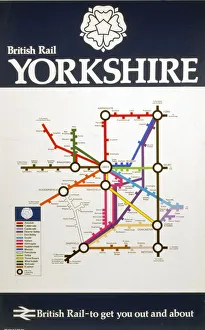 British Rail - Yorkshire, BR (E) poster, 1977 British Rail - Yorkshire, BR (E) poster, 1977