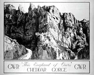 Images Dated 23rd June 2003: Cheddar Gorge GWR poster, 1923-1947