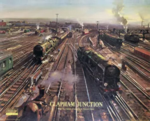 Clapham Junction, BR (SR) poster, 1962 Clapham Junction, BR (SR) poster, 1962