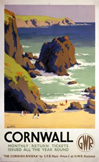 Cornwall, GWR poster, 1938 Cornwall, GWR poster, 1938