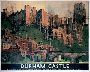 Durham Castle, LNER poster, 1923-1947 Durham Castle, LNER poster, 1923-1947