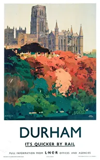 Durham, LNER poster, 1923-1947 Durham, LNER poster, 1923-1947