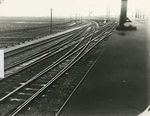 Ely Dock JunctionTaken from the front of Dock Junction signal box. The main line Ely Dock JunctionTaken from the front of Dock Junction signal box. The main line