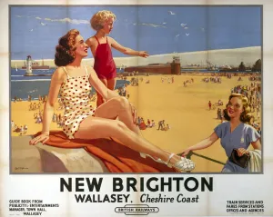 New Brighton - Wallasey Print, 1949