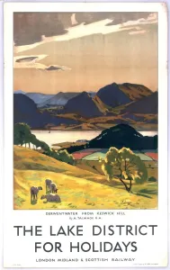 Derwentwater Print from Keswick Hill