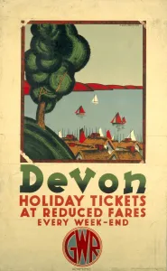 Great Western Railway Posters Prints: Devon, GWR poster, 1932