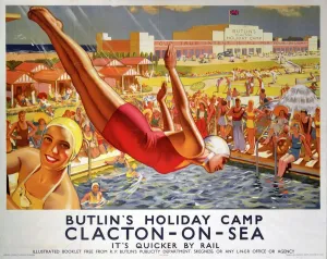 Related Image Prints: LNER Print of Butlins Holiday Camp, Clacton-on-Sea Poster