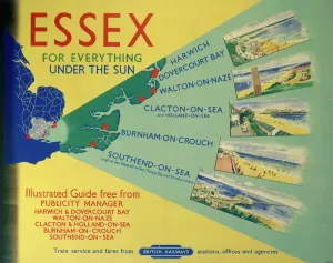 British Railways Poster Prints: Essex: For Everything Under the Sun, BR poster, 1948-1965