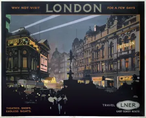 Piccadilly Circus Print, 1923-1947