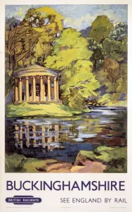 British Railways Poster Prints: Stowe, Buckinghamshire, BR (ER) poster, c 1950s