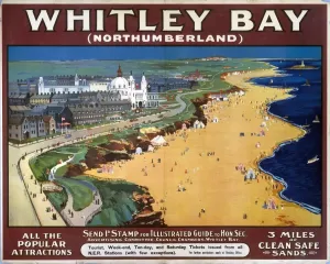 Whitley Bay Print, North Eastern Railway Poster