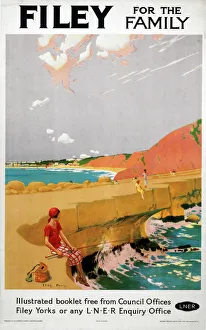 Filey for the Family, LNER poster, 1923-1947 Filey for the Family, LNER poster, 1923-1947