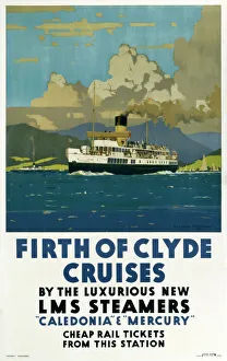 Firth of Clyde Cruises, LMS poster, 1923-1947 Firth of Clyde Cruises, LMS poster, 1923-1947