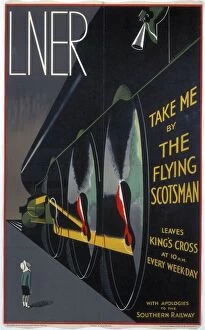 Trains Collection: Take Me by The Flying Scotsman, LNER poster, 1932