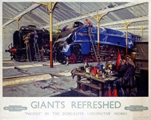 Images Dated 9th June 2003: Giants Refreshed, BR poster, 1947