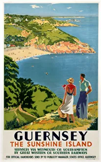 Guernsey, GWR/SR poster, 1938 Guernsey, GWR/SR poster, 1938