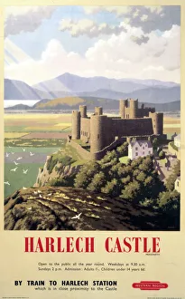 Harlech Castle, BR (WR) poster, 1948-1965 Harlech Castle, BR (WR) poster, 1948-1965