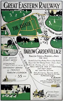 Harlow Garden Village, GER poster, c 1910 Harlow Garden Village, GER poster, c 1910